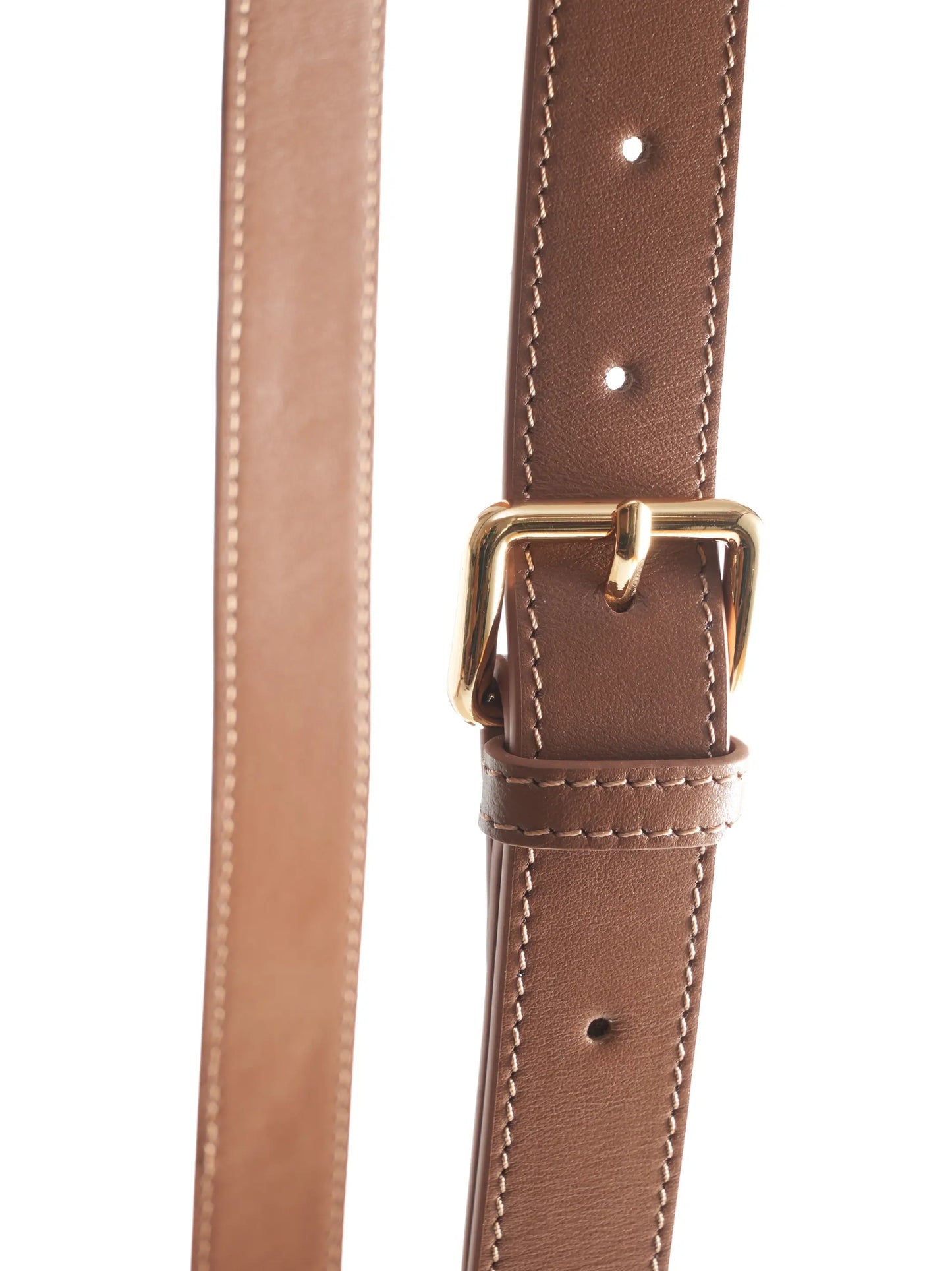 Chocolate Brown Crossbody Bag with 'M. Othello' branding on a light background